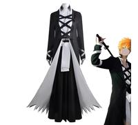 FCCAM Ichigo Kurosaki Costume Men Anime Ichigo Cosplay Thousand Year Blood War Halloween Outfits S