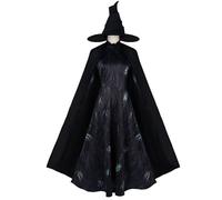 FCCAM Wicked Elphaba Costume Elphaba Costume Women's Wicked Costume Women's Elphaba Halloween Carnival Outfits S