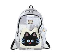 FCCBDFC School Bag Cute Spine Protection Cartoon Children's Backpack Elementary Lightweight Waterproof Backpack-gray