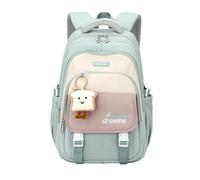 FCCBDFC School Bag Girls Backpack For Kawaii Bookbag Teenage Multiple Pockets Primary Elementary Middle School-green