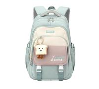 FCCBDFC School Bag Girls Backpack For Kawaii Bookbag Teenage Multiple Pockets Primary Elementary Middle School-green