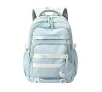 FCCBDFC School Bag Junior Middle Student Girls Backpacks Boys 12 To 14 Years Lightweight Large Capacity Senior High Bags For Teen-blue