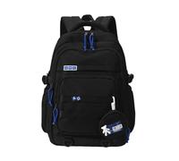 FCCBDFC School Bag Junior Middle Student Girls Backpacks Boys 12 To 14 Years Lightweight Large Capacity Senior High Bags For Teen-black