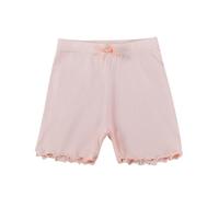 Fccrian Summer Girls' Pants Slip Proof Children's Leggings Three Quarter Pants Butterfly Wooden Ear Side Baby Shorts Biker Baby Girl (Pink, 2-3 Years)