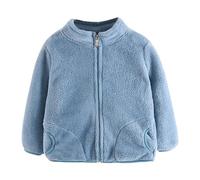 Fccrian Toddler Baby Winter Jacket 3D Ears Hoodie Coat Faux Fuzzy Thicken Warm Outwear for Girls Boys Coat Rack Wall Mounted Girl (Blue, 3-4 Years)