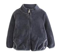 Fccrian Toddler Baby Winter Jacket 3D Ears Hoodie Coat Faux Fuzzy Thicken Warm Outwear for Girls Boys Coat Rack Wall Mounted Girl (Grey, 12-18 Months)
