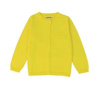 Fccrian Toddler Kid Boys Girls Clothes Knitted Colorful Solid Sweater Cardigan Coat Tops 4t Girl Coat (Yellow, 6-7 Years)