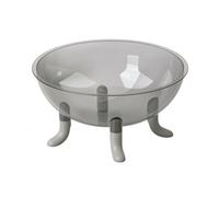 FccsiKoa Cat Bed with Transparent Sleeping Chamber Open-Top Raised Cat Bed with Legs Throughout the Year for Home Use, Gray Leg