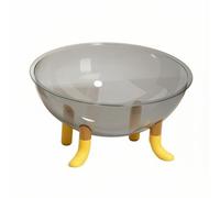 FccsiKoa Cat Bed with Transparent Sleeping Chamber Open-Top Raised Cat Bed with Legs Throughout the Year for Home Use, Yellow Leg