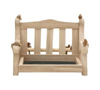 FccsiKoa Handmade Wooden Hanging Bird Feeder, Bird Seed Dispenser, Suet Holder, Easy to Maintain, Suitable for Enjoying The