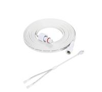 FCD TRUST 13FT 3-Pin Extension Cable Compatible with Govee H705A H705B H705C Outdoor Lights, Screw-Lock Threaded Connector, Includes 30cm 1-to-2 Y Splitter, (Not for Outdoor Smart String Lights 2)