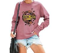 FCDIED Rock Band Sweatshirt for Women Vintage Graphic Rock Music Shirt Casual Long Sleeve Crewneck Pullover Tops, Pink, Medium