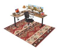 Fcenghox Office Chair Mat for Carpet Floors Non-slip Gaming Chair Mat for Carpet & Wooden Floors, Carpet Protector Chair Mat Desk Chair Mat Floor Protector Mat for Home Office Gaming Rug 90 x 140 cm