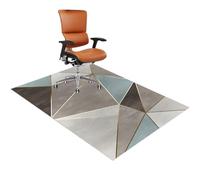 Fcenghox Office Chair Mat for Hardwood Floor, Gaming Chair Mat, Non-Slip Carpet Protector, Floor Protector Mat, Under Desk Low-Pile Rug, 70 x 100 cm