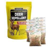 fcesiweg Deer Repellent Outdoor, Rabbit and Deer Repellent for Plants, Rabbit Repellent Outdoor, Bunny Repellent, Deer Away, Keep Deer & Rabbit Out of Yards, 90 Days Protection, 10 Packs