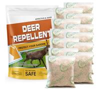 fcesiweg Deer Repellent Outdoor, Rabbit Repellent Outdoor, Deer Repellent for Yard Powerful, Deer Away Repellent Outdoor for Plants, Rabbit Deterrent, Deer Deterrent for Trees, Deer Repellant Yard 12P