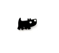 FCFD Black Dog Enamel Pins | Cute Dog Lapel Pins for men and women | Black Enamel Dog Pins, Dog Brooch Pins, Enamel, n-a