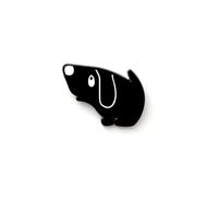 FCFD Black Dog Enamel Pins | Cute Dog Lapel Pins for men and women | Black Enamel Dog Pins, Dog Brooch Pins, Enamel, n-a
