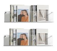 FCfpxwtz Acrylic Magazine Holder, Clear