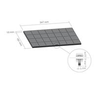 FCHAR Carbon Filter 350 x 191 x 9 mm (285717-2141) AFCFCAF25X10S AIRFORCE Hood