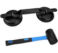 FCHO Floor Gap Fixer Tool for Laminate Floor Gap Repair Include Suction Cup and Mallet (Can't use on Scraped Surface Floor)