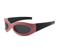 FCIGDHGJM Sunglasses Womens Color Street Sunglasses Tide Cool Sports Glasses Party Travel(Pink Black)