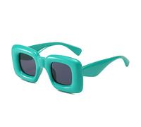 FCIGDHGJM Sunglasses Womens Large Frame Sunglasses Tide Cool Shaped Party Travel(Green)