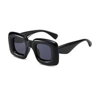 FCIGDHGJM Sunglasses Womens Large Frame Sunglasses Tide Cool Shaped Party Travel(Noir)