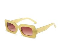 FCIGDHGJM Sunglasses Womens Modeling Glasses Tide Cool Square Street Sunglasses Party Travel(Jelly Tea)
