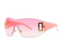FCIGDHGJM Sunglasses Womens Tide Sunglasses Party Eyewear Beach Photo Booth Props Party Travel(Pink)