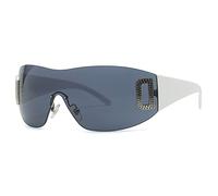 FCIGDHGJM Sunglasses Womens Tide Sunglasses Party Eyewear Beach Photo Booth Props Party Travel(White Black)