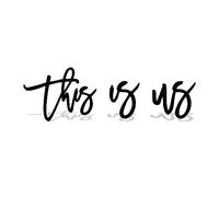 Fcimu This Is Us Wall Decor Wooden Acrylic This Is Us Signs For Home Decor Wall Family Wall Decor For Farmhouse Room, Living Room, Kitchen Dining Room, Bedroom,Black, 26.3×7.87 Inch