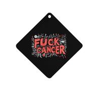 Fck C-ancer 1Pcs Car Air Freshener Automotive Aromatherapy Tablets Hanging Scented Cards for Room Bathroom Rhombus