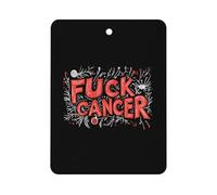 Fck C-ancer 1Pcs Car Air Freshener Automotive Aromatherapy Tablets Hanging Scented Cards for Room Bathroom Square