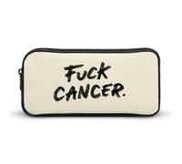 FCK C-ancer Cute Pencil Case Large Capacity Makeup Pouch Portable Pencil Bag with Zippered