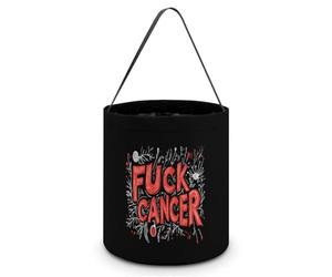 Fck C-ancer Easter Eggs Bucket Halloween Tricking Or Treating Candy Tote Party Favor Bag for Gifts