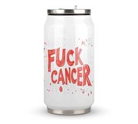 FCK C-ancer Fashion Coke Cup Stainless Steel Insulated Tumbler with Lid and Straw Reusable Drinking Bottle