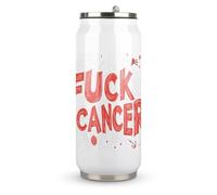 FCK C-ancer Fashion Coke Cup Stainless Steel Insulated Tumbler with Lid and Straw Reusable Drinking Bottle