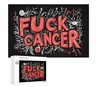 Fck C-ancer Funny Jigsaw Puzzles Wooden Picture Puzzle for Adults Home Decors Gift