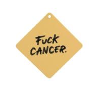 Fck C-ancer Printed Car Air Fresheners Long Lasting Hanging Ocean Scented Cards Tablets for Closet Bathroom