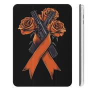 Fck C-ancer Rose Ribbon Compatible with iPad Mini 4/5/6 Cute Tablet Case with Pencil Holder Slim Hard Protective Cover