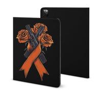 Fck C-ancer Rose Ribbon Compatible with iPad Protective Case with Pen Holder Book Style