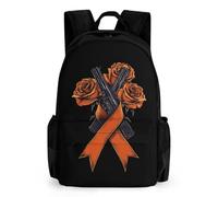 Fck C-ancer Rose Ribbon Daypack Casual Backpacks Large Capacity Laptop Lightweight Travel Bag for Camping Hiking