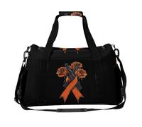 FCK C-ancer Rose Ribbon Travel Duffels Bag Water-Resistant Luggage Sports Bags Shoulder Handbag for Women Men