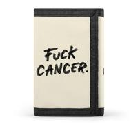 FCK C-ancer Slim Trifold Wallet for Men ID Window
