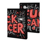 Fck C-ancer Stylish Tablet Case Leather Protective Cover Compatible with IPad/ipad 2019/2020/2021(10.2in)
