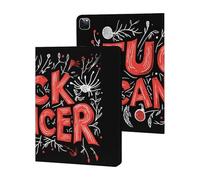 Fck C-ancer Stylish Tablet Case Leather Protective Cover Compatible with IPad/iPad Pro 2020/2021/2022 (12.9in)