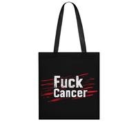 Fck C-ancer Tote Bag Foldable Casual Shoulder Bag Reusable Handbag Portable Grocery Bags for Women