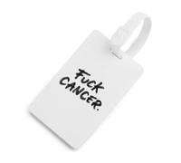 FCK C-ancer Travel Luggage Tags for Suitcases Leather
