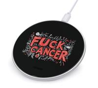 Fck C-ancer Wireless Charger with USB Cable Portable Wireless Charging Pad Compatible with iPhone Galaxy Series